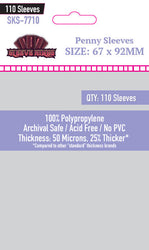 Penny Card Game Card Sleeves (67x92mm) - 110 Pack, 50 Microns, SKS-7710 (ONLINE ORDER ONLY)