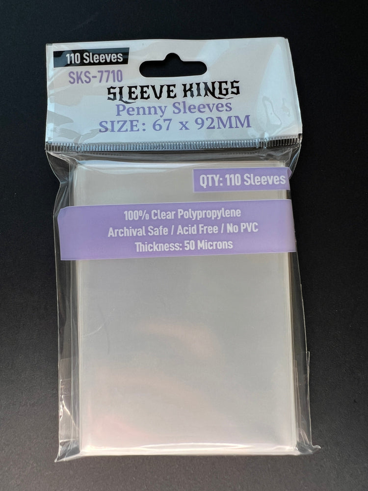 Penny Card Game Card Sleeves (67x92mm) - 110 Pack, 50 Microns, SKS-7710 (ONLINE ORDER ONLY)