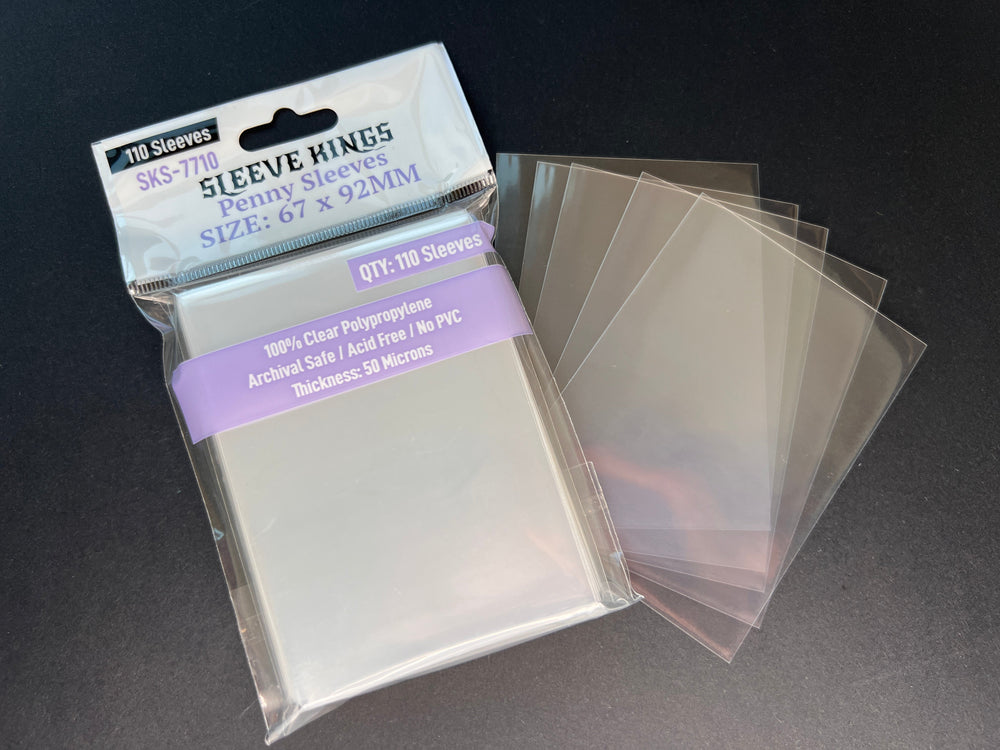 Penny Card Game Card Sleeves (67x92mm) - 110 Pack, 50 Microns, SKS-7710 (ONLINE ORDER ONLY)