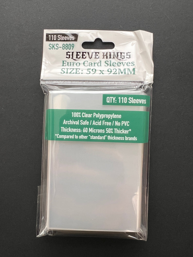 Sleeve Kings Euro Card Sleeves (59x92mm) - 110 Pack, -SKS-8809