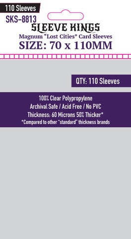 "Lost Cities" Magnum Card Sleeves (70x110mm) 110 Pack, SKS-8813 (ONLINE ORDER ONLY)