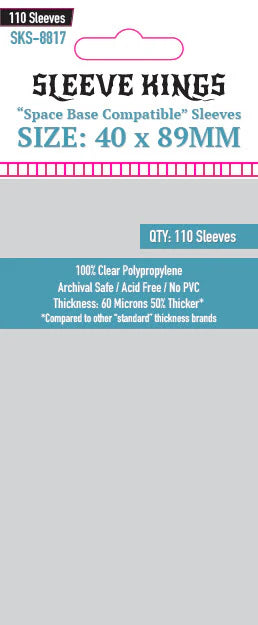 Sleeve Kings: 40x89mm Sleves