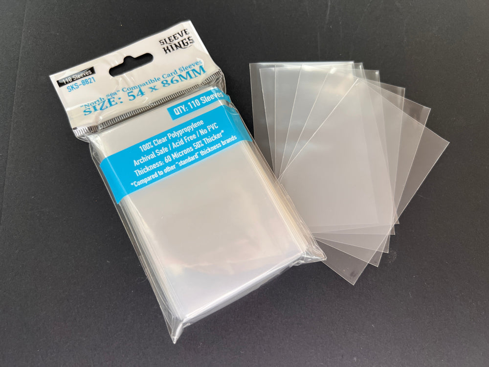 "North Sea / Garphill Games" Sleeves (54x86mm) -110 Pack, 60 Microns SKS-8821 (ONLINE ORDER ONLY)