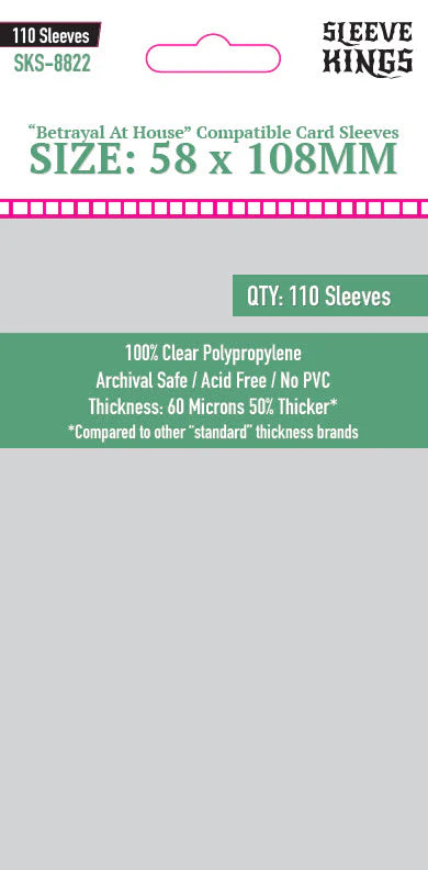 Sleeve Kings: 58x108mm Sleves