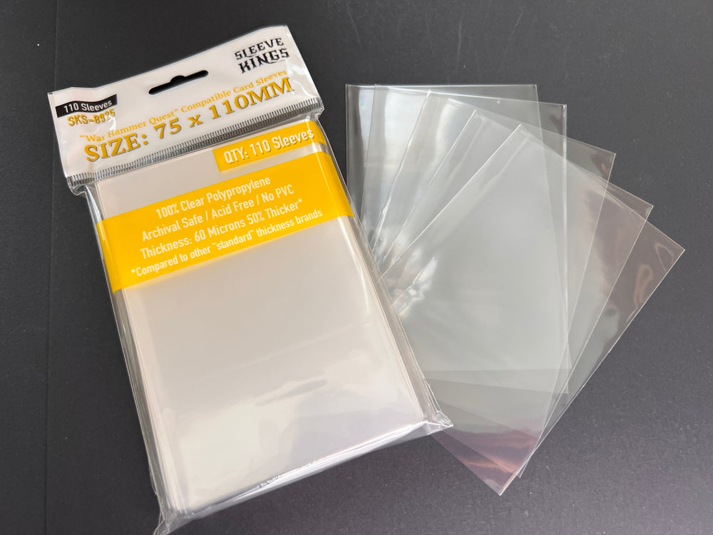 "War Hammer Quest" Compatible Sleeves (75x110mm) 110 Pack, 60 Micron, SKS-8825 (ONLINE ORDER ONLY)