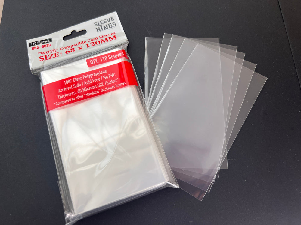 "Space Alert" Compatible Large Card Sleeves (67x103mm) 110 Pack, 60 Micron, SKS-8829 (ONLINE ORDER ONLY)