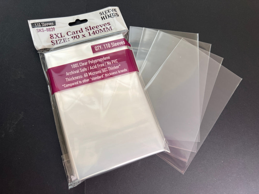 8XL Game Card Sleeves (90x140mm) 110 Pack, 60 Micron, SKS-8839 (ONLINE ORDER ONLY)