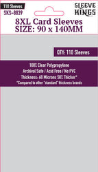 8XL Game Card Sleeves (90x140mm) 110 Pack, 60 Micron, SKS-8839 (ONLINE ORDER ONLY)