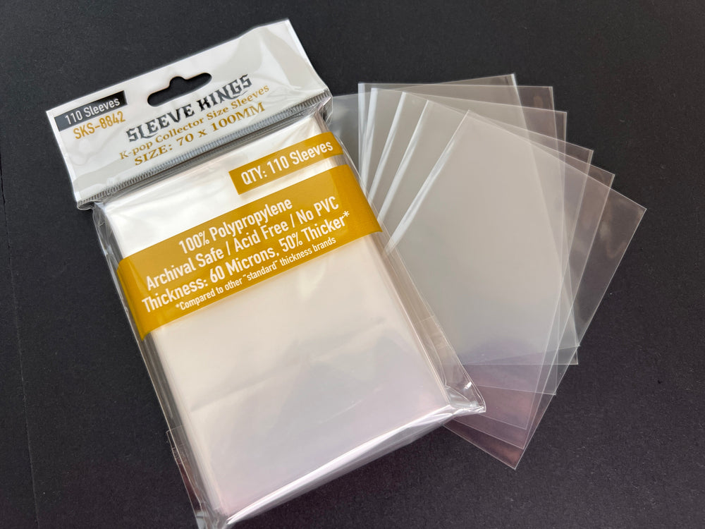 "Kpop" Collector Size Card Sleeve (70x100mm) 110 Pack, 60 Micron, SKS-8842 (ONLINE ORDER ONLY)