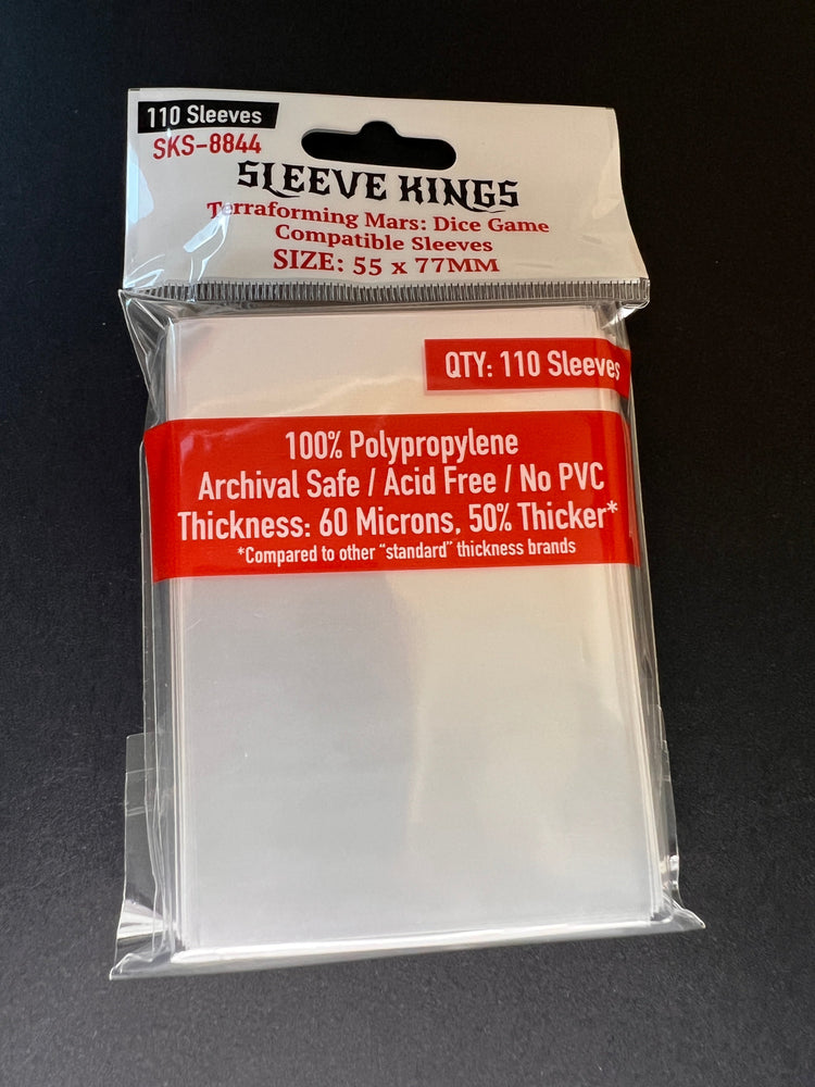 "Terraforming Mars: Dice Game" Compatible Card Sleeves (55x77mm) 110 Pack, 60 Micron, SKS-8844 (ONLINE ORDER ONLY)