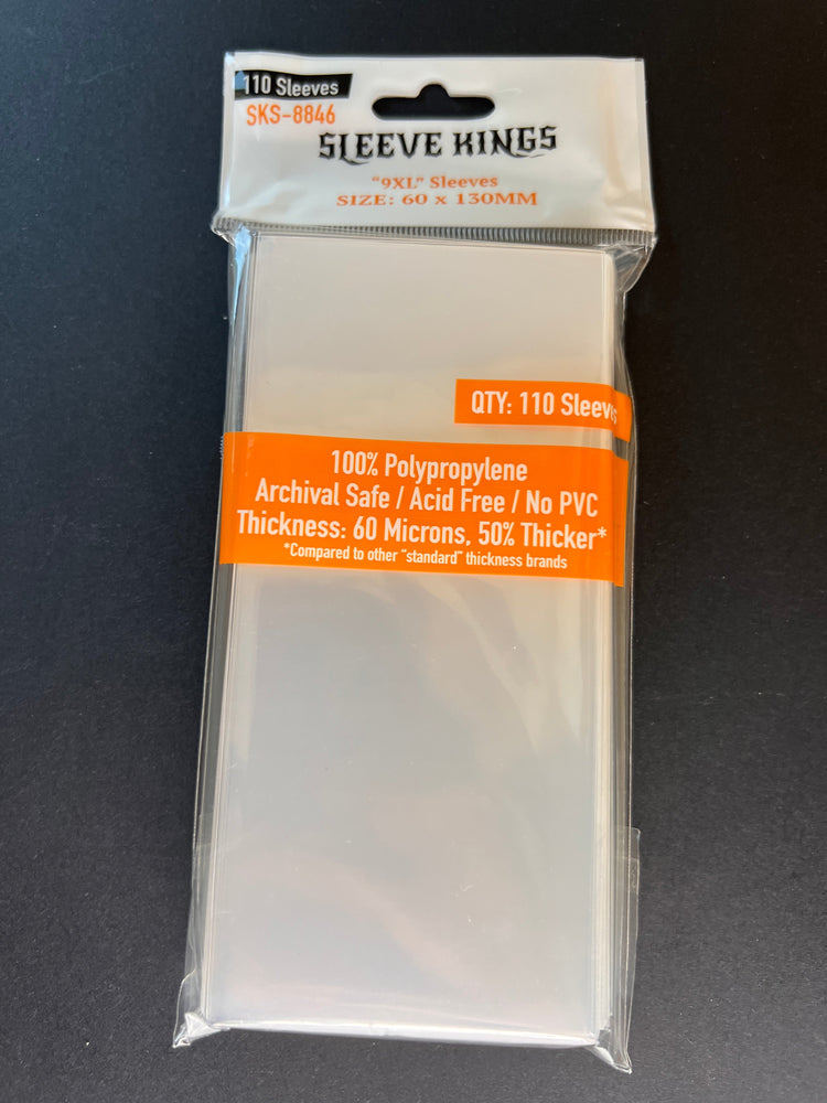 9XL Game Card Sleeves (60x130mm) 110 Pack, 60 Microns, SKS-8846 (ONLINE ORDER ONLY)