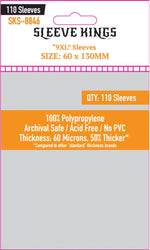 9XL Game Card Sleeves (60x130mm) 110 Pack, 60 Microns, SKS-8846 (ONLINE ORDER ONLY)
