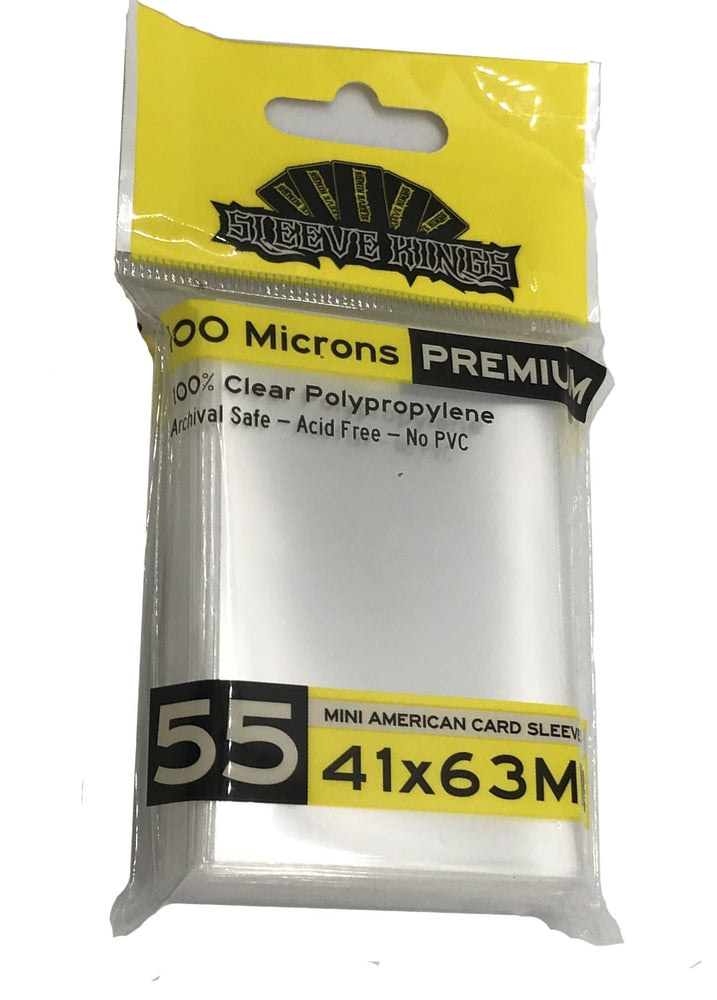 Premium Mini American Card Sleeves (41x63mm) 55 Pack, 100 Micron, SKS-9901 (ONLINE ORDER ONLY)
