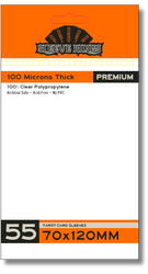 Premium "Tarot" Card Sleeves (70x120mm) 55 Pack, 100 Micron, SKS-9966 (ONLINE ORDER ONLY)