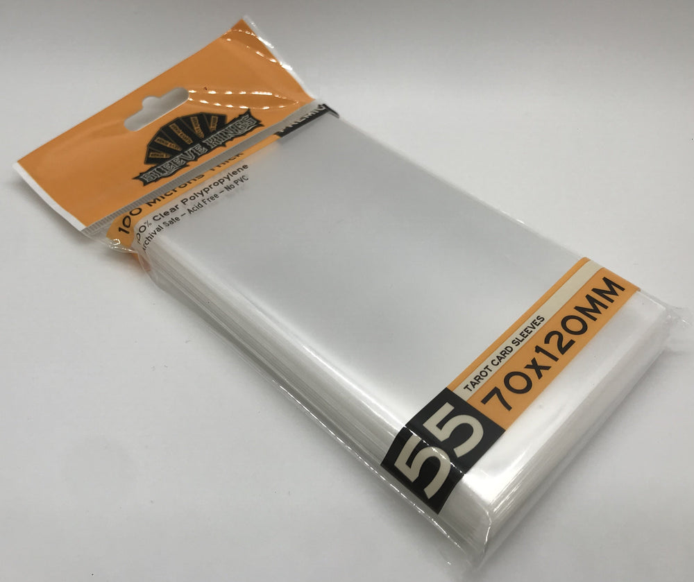 Premium "Tarot" Card Sleeves (70x120mm) 55 Pack, 100 Micron, SKS-9966 (ONLINE ORDER ONLY)