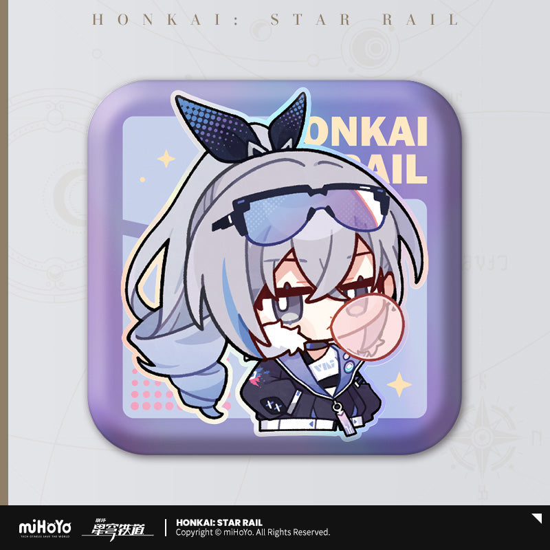 Pom-Pom Exhibition Series Square Tinplate Badge (ONLINE ORDER ONLY)