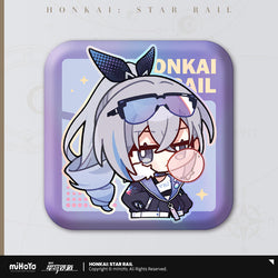 Pom-Pom Exhibition Series Square Tinplate Badge (ONLINE ORDER ONLY)