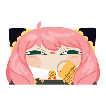 Shumi Mascot: Spy x Family - Anya (Smug Face) Peeker Sticker (ONLINE ORDER ONLY)