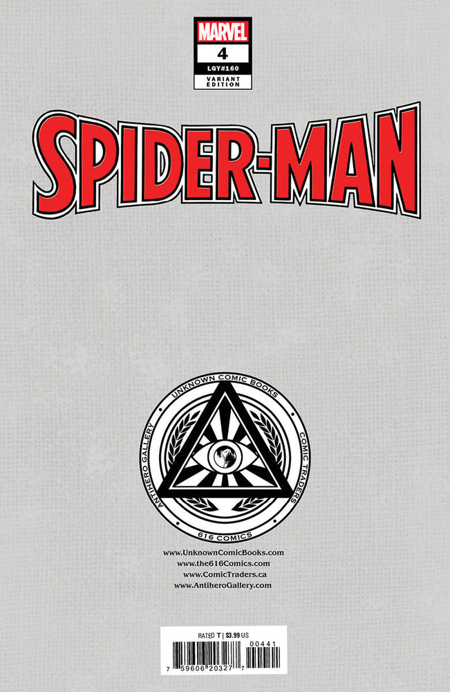 Spider-Man #4 Unknown Comics Tony Daniel Exclusive Var (01/04/2023) (Online Only)