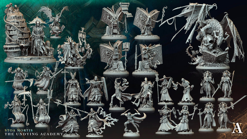 3D Printed Archvillain Games Anecralon Archon of Teletes Stoa Mortis The Undying Academy 28 32mm D&D (Online Only)