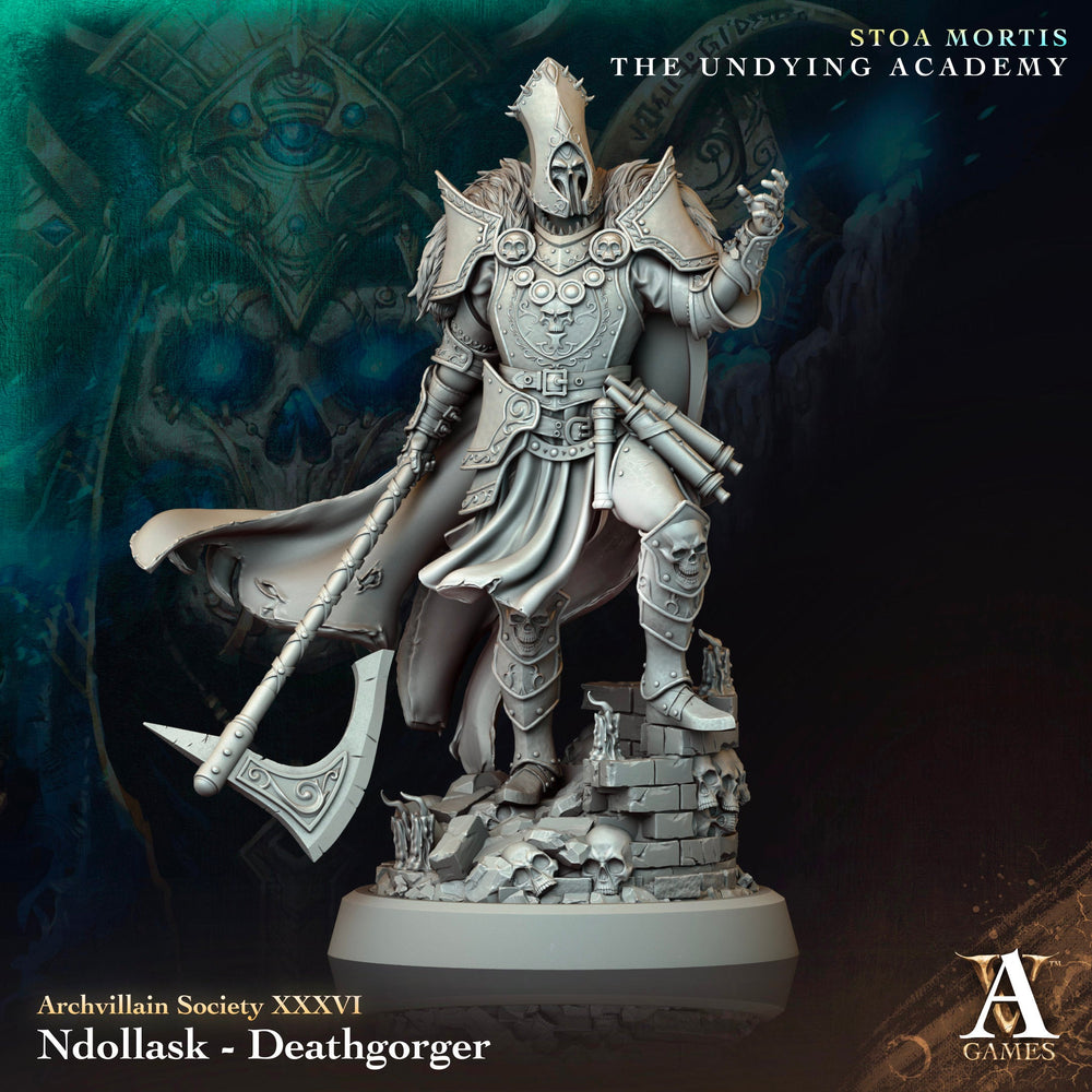 3D Printed Archvillain Games Ndollask Deathgorger Archvillain Society Vol. XXXVI 28 32mm D&D (Online Only)