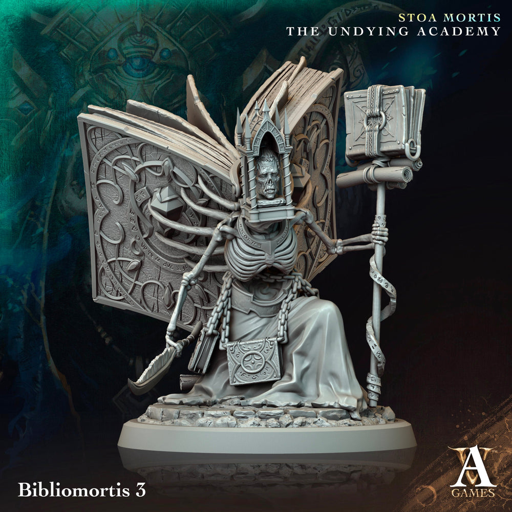 3D Printed Archvillain Games Bibliomortis Stoa Mortis The Undying Academy 28 32mm D&D (Online Only)