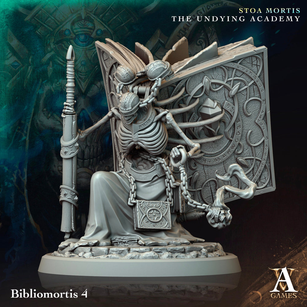 3D Printed Archvillain Games Bibliomortis Stoa Mortis The Undying Academy 28 32mm D&D (Online Only)