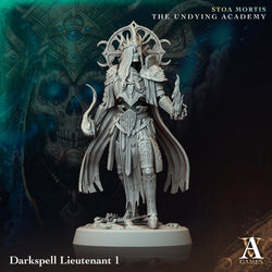 3D Printed Archvillain Games Darkspell Lieutenant Stoa Mortis The Undying Academy (Online Only)