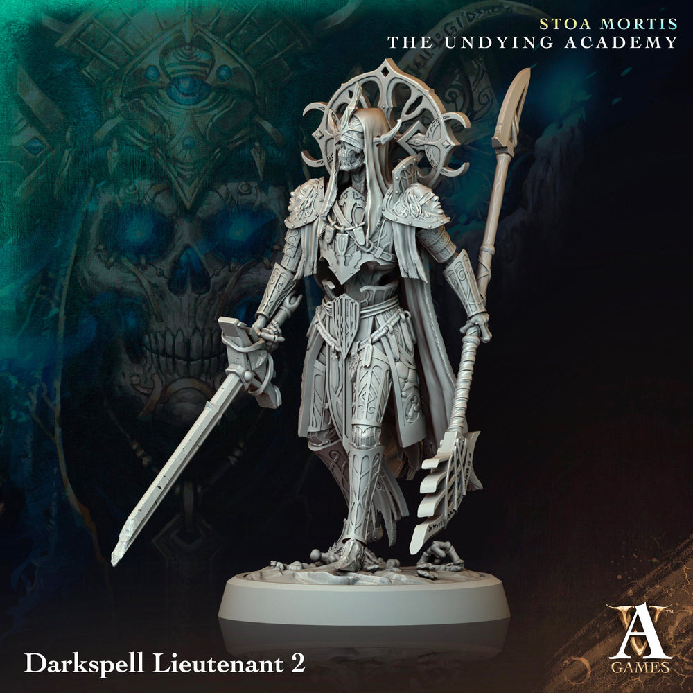 3D Printed Archvillain Games Darkspell Lieutenant Stoa Mortis The Undying Academy (Online Only)