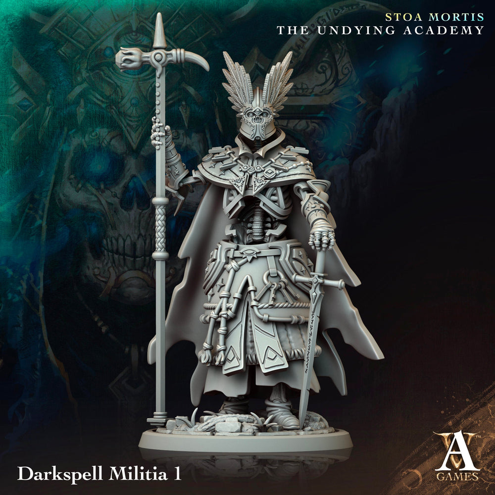3D Printed Archvillain Games Darkspell Militia Stoa Mortis The Undying Academy (Online Only)