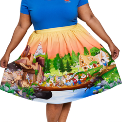 Stitch Shoppe by Loungefly: Disney Snow White - Smile and a Song "Sandy" Skirt (ONLINE ORDER ONLY)