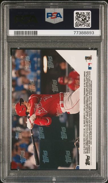 Graded 2018 Topps Now Shohei Ohtani #72 Rookie RC Baseball Card PSA 9 Mint (ONLINE ORDER ONLY)