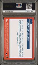 Graded 2018 Topps On Demand Shohei Ohtani #23 Inspired by 1978 Rookie RC Baseball Card PSA 10 Gem Mint (ONLINE ORDER ONLY)