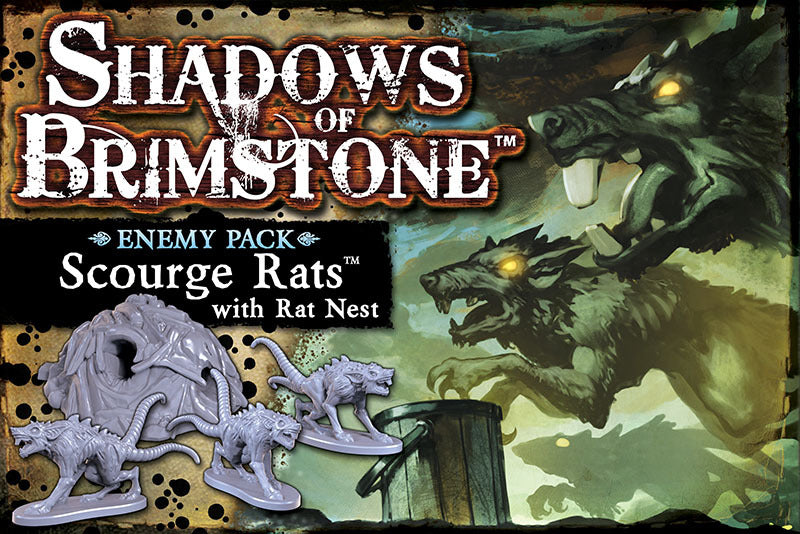 Shadows of Brimstone: Scourge Rats Enemy Pack (ONLINE ORDER ONLY)