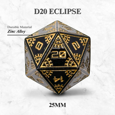 Space Dice Meteor Runestones™ - 25mm D20 - Eclipse (Online Only)