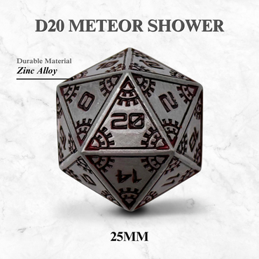 Space Dice Meteor Runestones™ - 25mm D20 - Meteor Shower (Online Only)