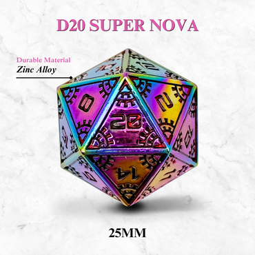 Space Dice Meteor Runestones™ - 25mm D20 - Super Nova (Online Only)
