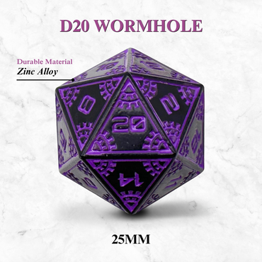 Space Dice Meteor Runestones™ - 25mm D20 - Wormhole (Online Only)