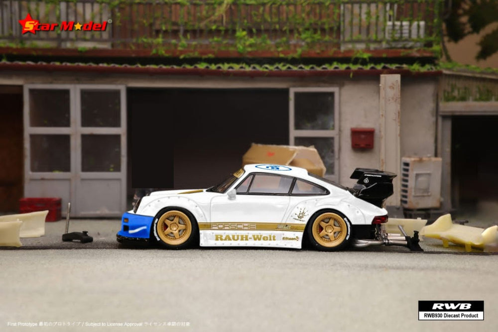 Star Model Porsche RWB 930 GT Wing NFS White Livery 1:64 (ONLINE ORDER ONLY)
