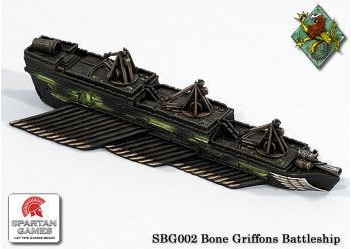 SPGSBG002 Battleship (1) Bone Griffons The Uncharted Seas (ONLINE ORDER ONLY)