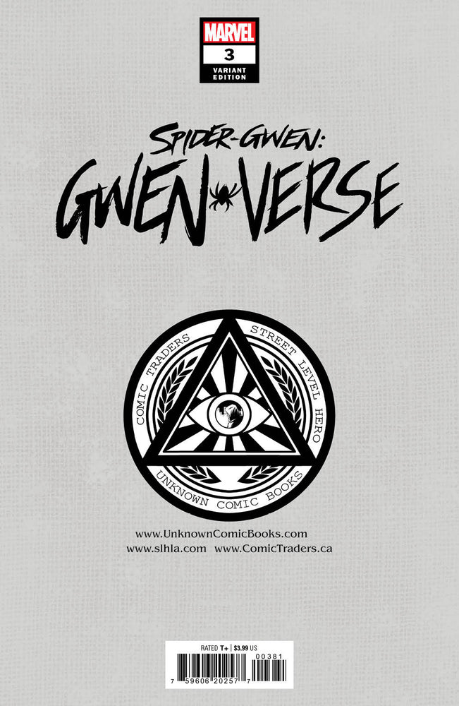 Spider-Gwen: Gwenverse #3 Unknown Comics Sway Exclusive Virgin Var (06/15/2022) (Online Only)