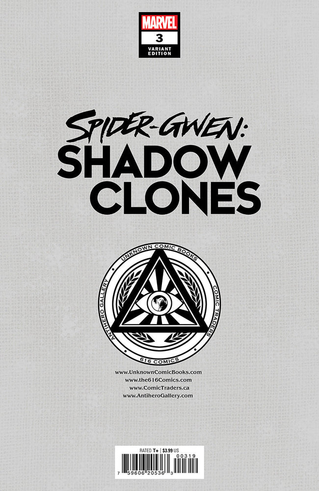 Spider-Gwen: Shadow Clones #3 Unknown Comics Kael Ngu Exclusive Var (05/10/2023) (Online Only)