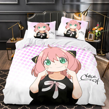 SPY×FAMILY Anya Forger Bedding Set Quilt Cover Without Filler (Online Order Only)