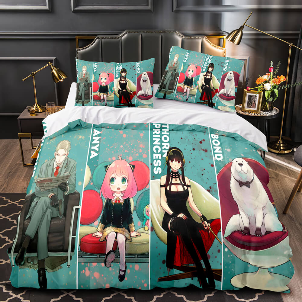 Anime SPY×FAMILY Bedding Set Quilt Cover Room Decoration (Online Order Only)