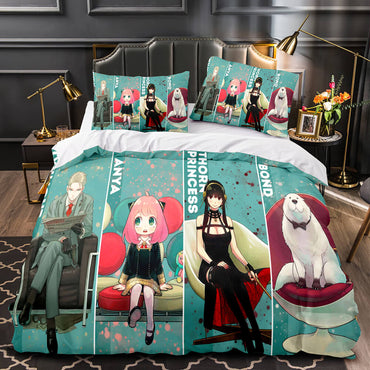 Anime SPY×FAMILY Bedding Set Quilt Cover Room Decoration (Online Order Only)