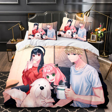 Anime SPY×FAMILY Bedding Set Kids Quilt Cover Without Filler (Online Order Only)