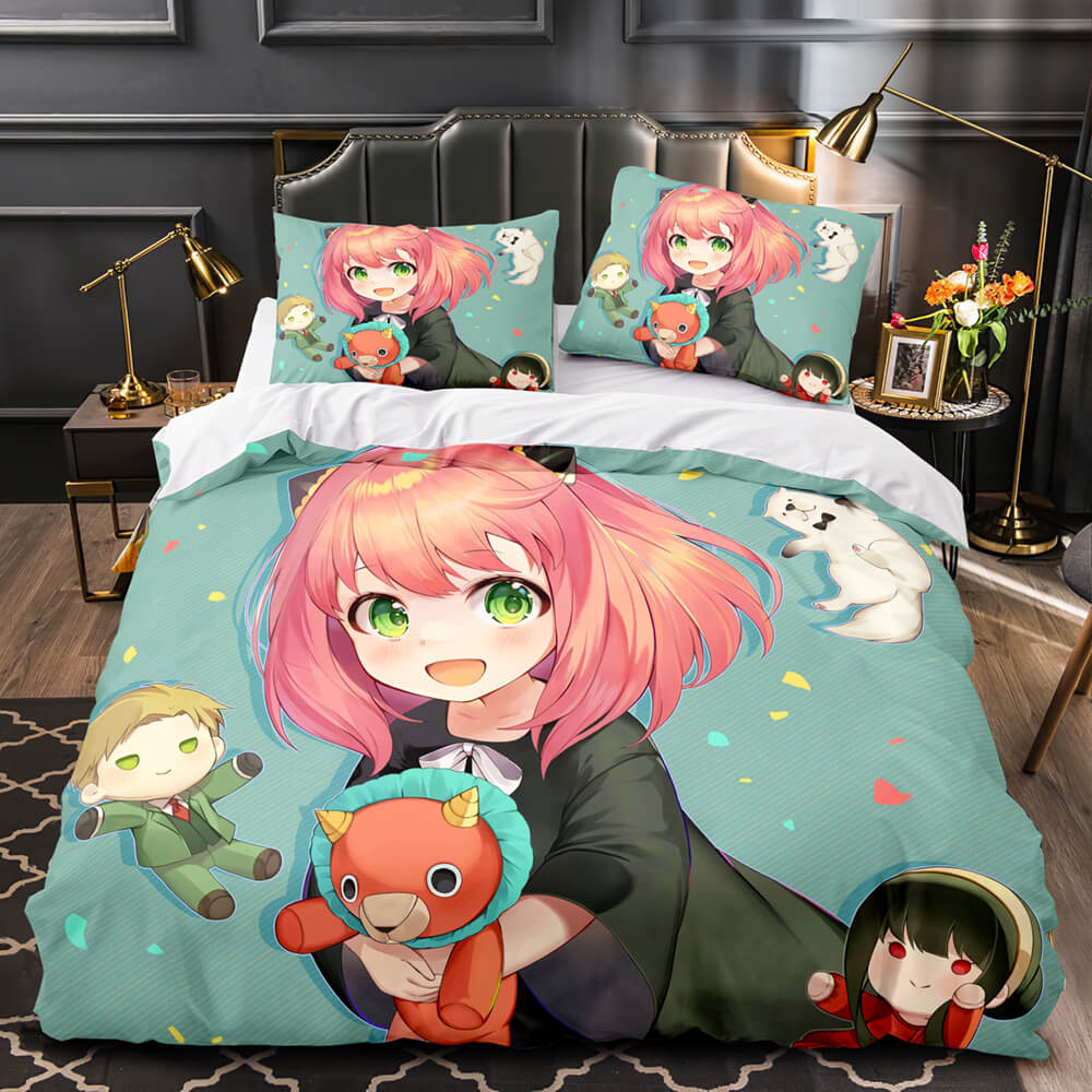 Anime SPY×FAMILY Pattern Bedding Set Quilt Cover Without Filler (Online Order Only)