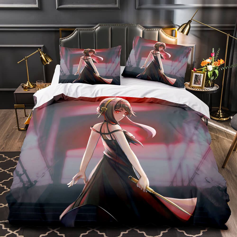 Anime SPY×FAMILY Pattern Bedding Set Quilt Cover Without Filler (Online Order Only)