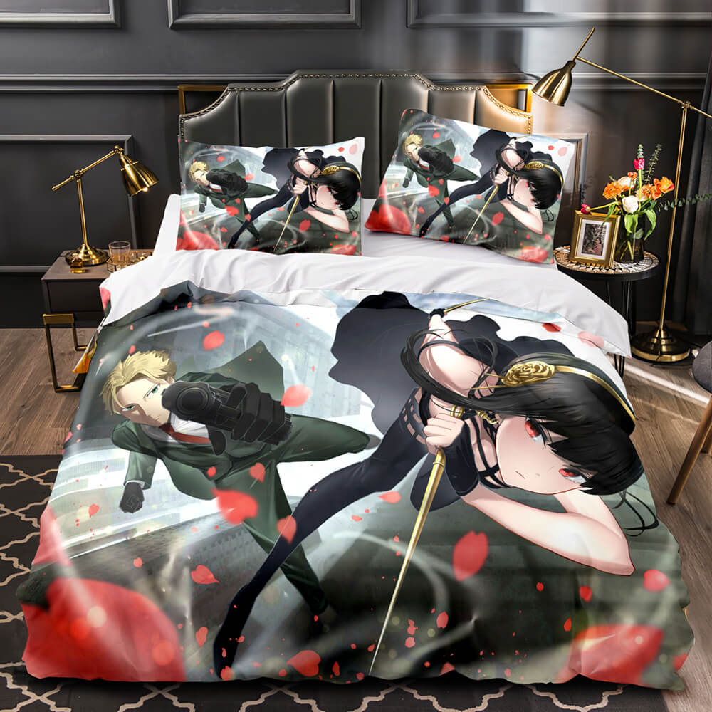 Anime SPY×FAMILY Pattern Bedding Set Quilt Cover Without Filler (Online Order Only)