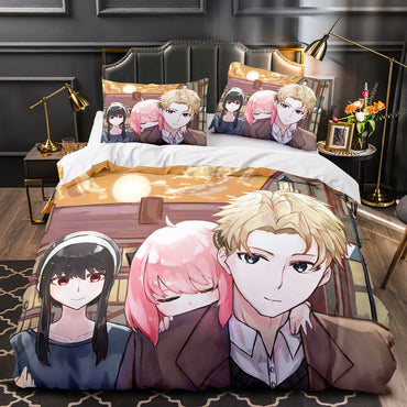 Anime SPY×FAMILY Pattern Bedding Set Quilt Cover Without Filler (Online Order Only)